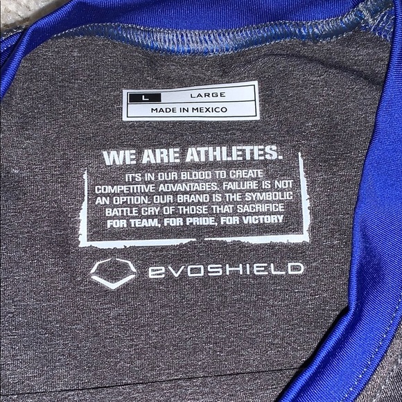 Evoshield Grey/Blue T/Shirt - Picture 2 of 5